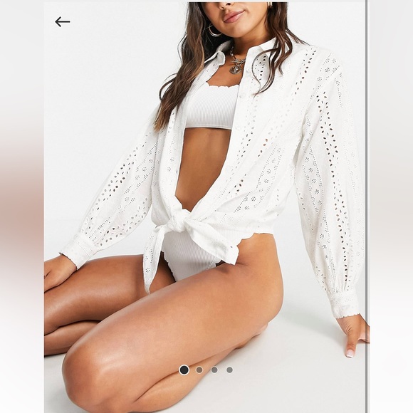 Front tie beach shirt - Picture 2 of 4